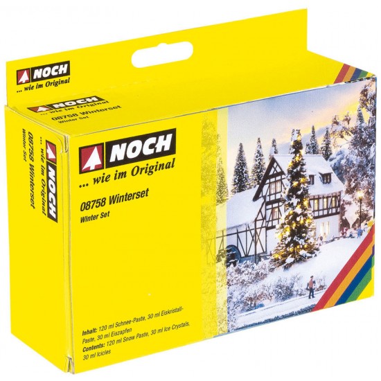 Winter Set - 120ml Snow Paste, 10 ml Ice Crystals, 10ml Icicles, 1 spatula