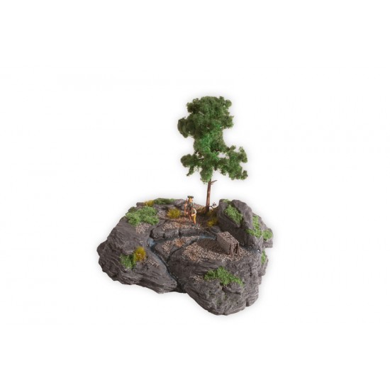 O, HO, TT, N, Z Scale Diorama Kit "Rocky Desert" (18 x 15 x 16 cm)