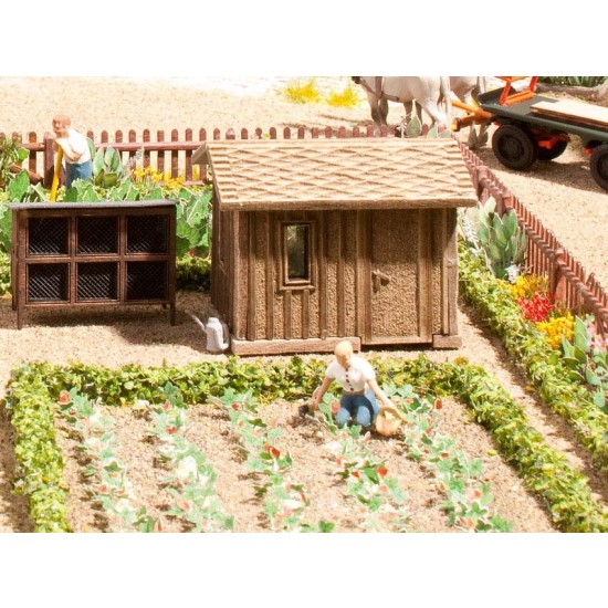 HO Scale Orchard Set (6 rhubarbs, 24 strawberries, 4 virginia creepers)