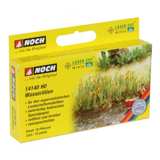 HO Scale Water Lilies (18 plants)