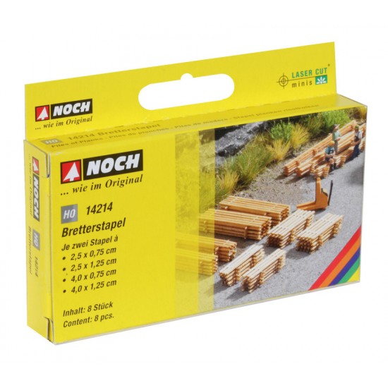 HO Scale Piles of Planks (8 piles)