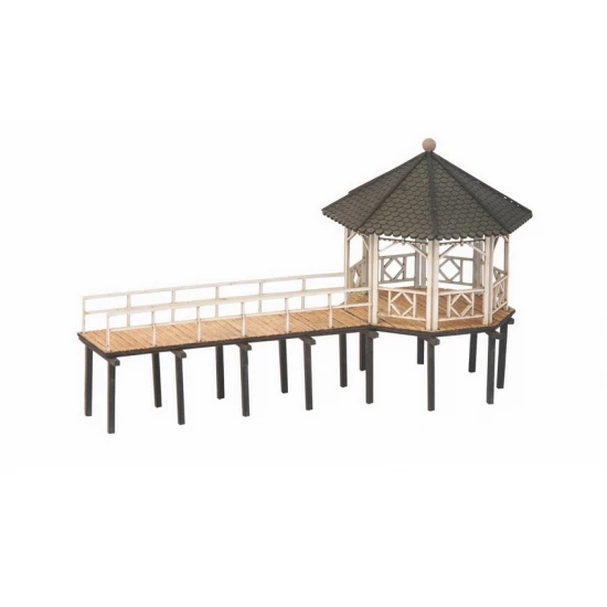 HO Scale Event Pavilion Fischersteg (12.9cm x 5.2cm x 7.1cm)
