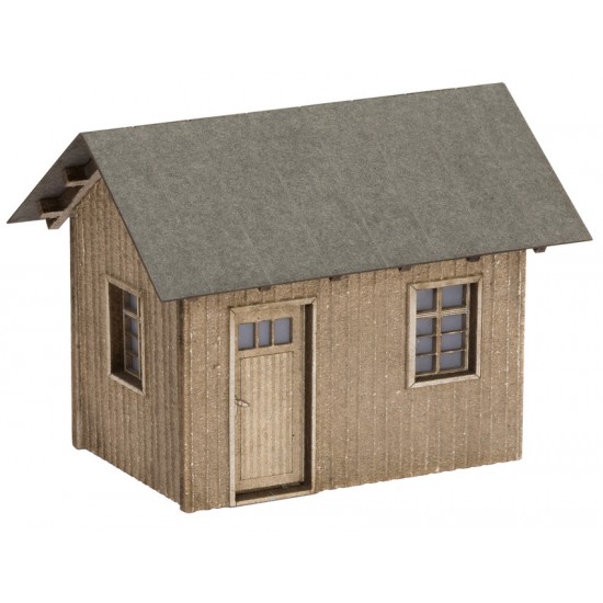 N Scale Small Track House (Length: 33mm, Width: 24mm, Height: 25mm)