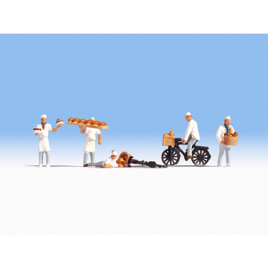 HO Scale Bakers (5 figures)