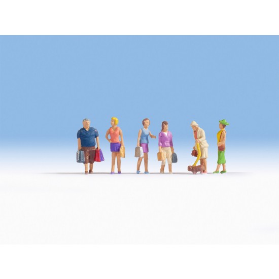 HO Scale Shopping (6 figures)