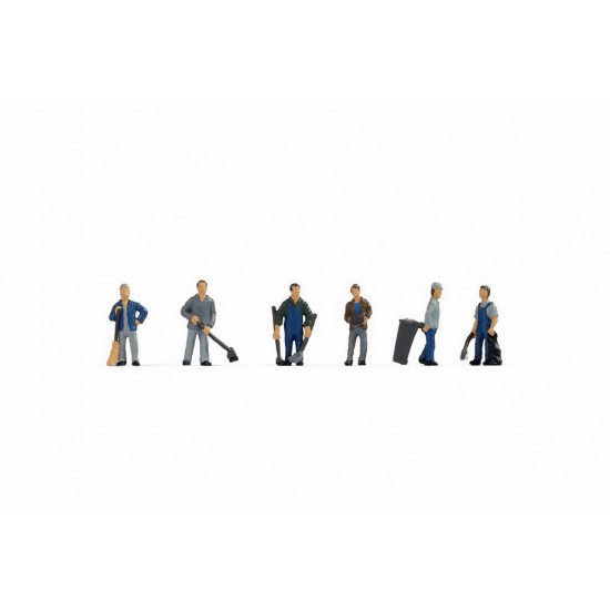 N Scale Caretakers Assembled and Painted Miniatures