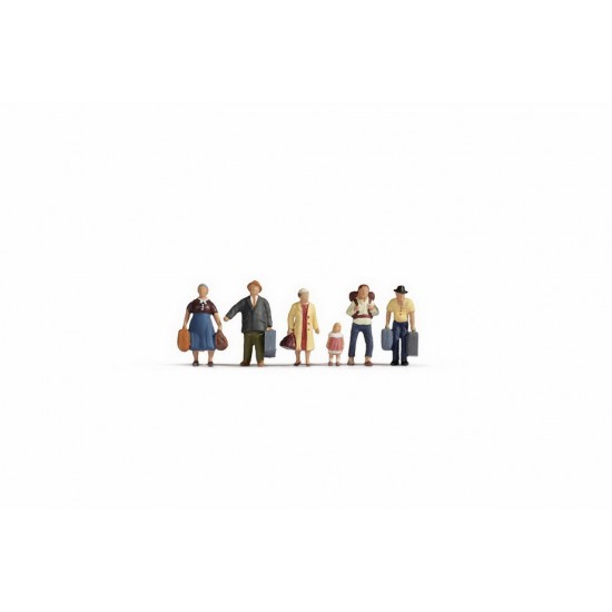 N Scale Passengers Assembled and Painted Miniatures