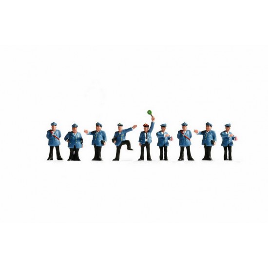 N Scale Railroad Staff (9 figures) Assembled and Painted Miniatures