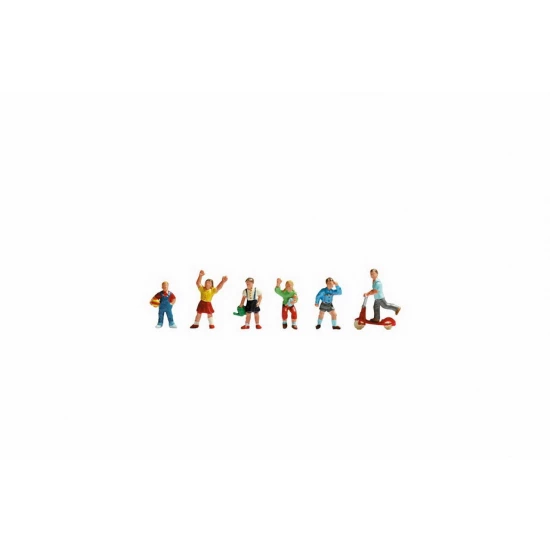 N Scale Children Assembled and Painted Miniatures