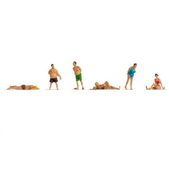 N Scale Bathers (6 figures)