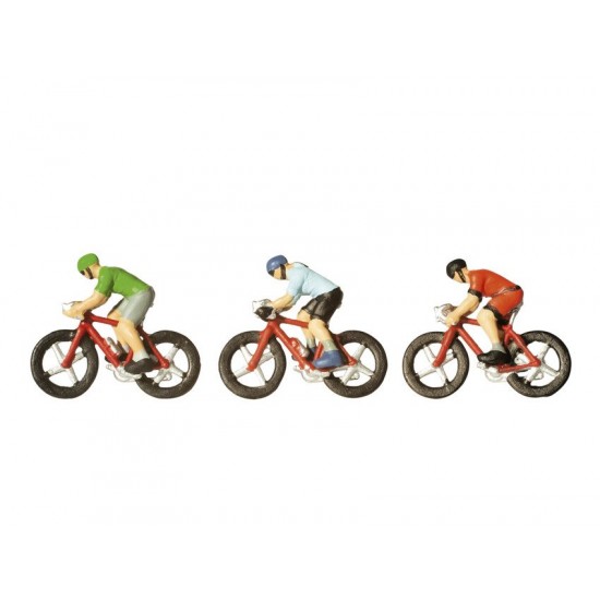 TT Scale Racing Cyclists (w/racing bikes)