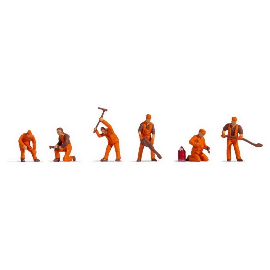 TT Scale Railway Construction Crew (6 figures)