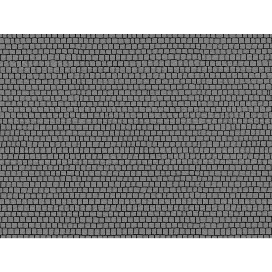 HO Scale Cobblestones Place (2pcs, each 22 x 14 cm)