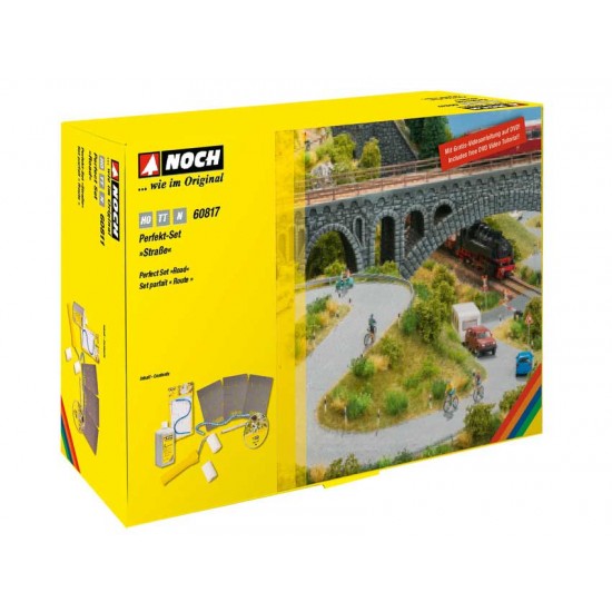 Scenic Materials Perfect Set "Road" for HO/TT/N Scale
