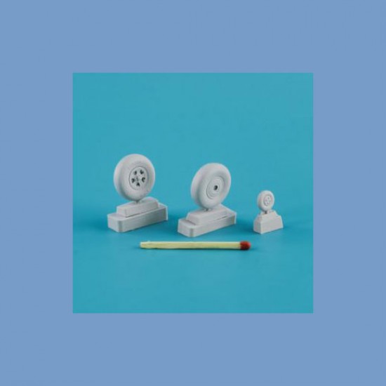 1/32 Spitfire Wheels Set (5 Spoke, Smooth Tyres, Light Series)