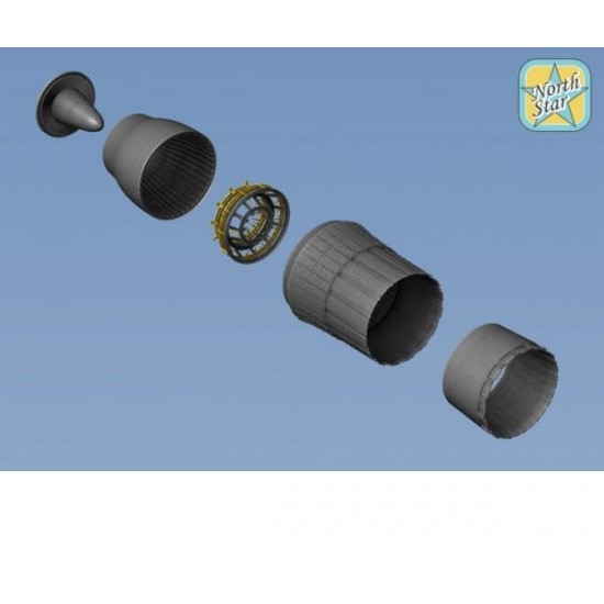 1/32 Su-27 Flanker Exhaust Nozzles (Resin)