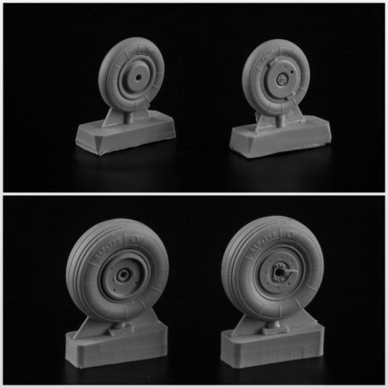 1/48 Soviet Russian Fighter MiG-29 Wheels Set (Light Series)