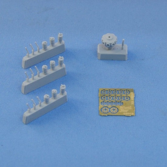 1/48 WWI Le Rhone 110-120 hp Oberursel Ur. II Engine set (Resin+PE)