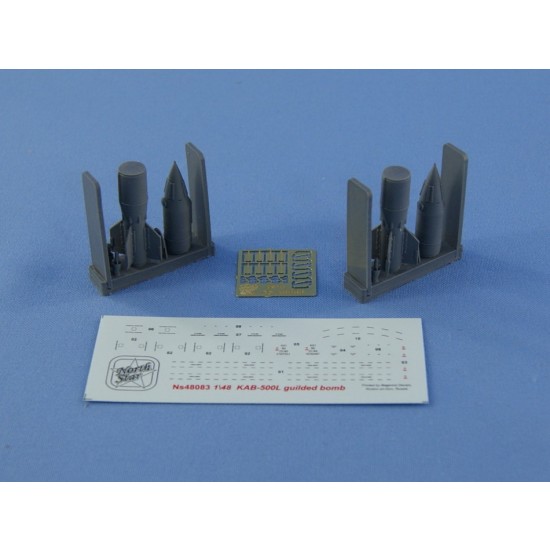 1/48 KAB-500L Laser-Guided Bomb (2 Sets, Resin+PE+Decal)