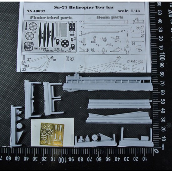 1/48 Su-27 UB Flanker Airfield Tow Bar Set