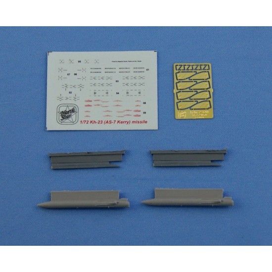 1/72 Soviet Kh-23M (AS-7 Kerry) Missile (x2) + APU-68 Launcher (x2)
