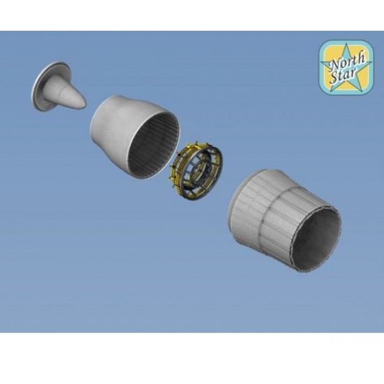 1/72 Su-27 Flanker Exhaust Nozzles for Zvezda kits