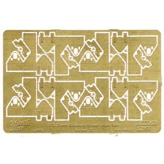 1/350 152mm Canet Naval Gun Shields type 2