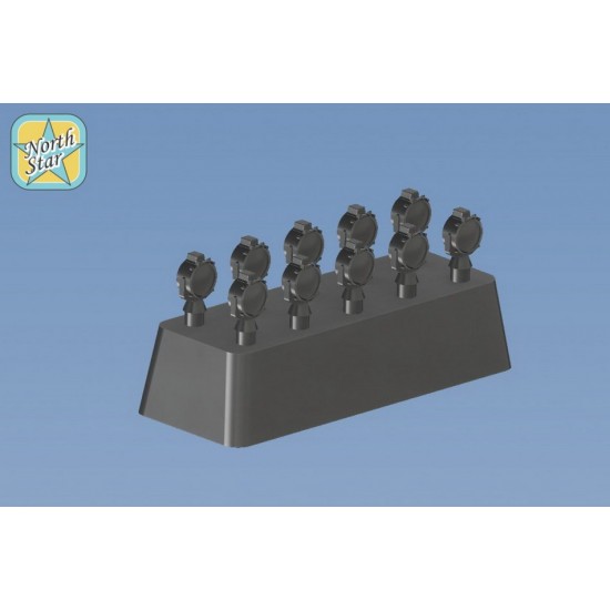 1/350 IJN 30cm Deck Lamps (10pcs, Resin)