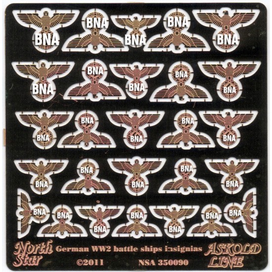 1/350 WWII German Battleships Insignias