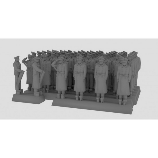 1/700 WWII German Kriegsmarine Winter Static Figures Set 1