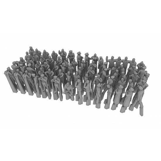 1/700 WWII German Kriegsmarine Figures in Action Set 1