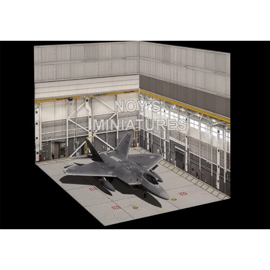 1/32 Airfield Tarmac Sheet: Modern Fighter Hangar Set (3 sheets)