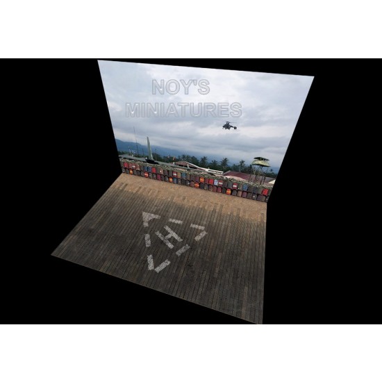 1/72 Airfield Tarmac Sheet: South East Asia (SEA) US Helicopter Set (2 sheets)