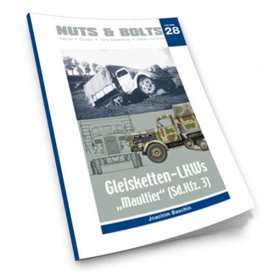 Nuts & Bolts Vol.28 - SdKfz.3 Gleisketten-LKWs "Maultier" (160 pages, photos & drawing)