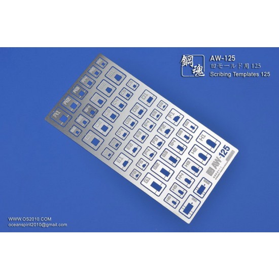 Non-scale Scribing Templates 125 for Gunpla