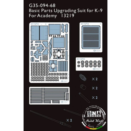Detail-up Parts for 1/35 K-9 for Academy 13219