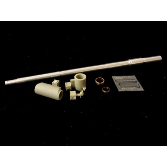 1/35 Leopard 2A6 Rheinmetall 120mm L55 Barrel for Tamiya kit (3 Resin+PE+3 Metal Parts)