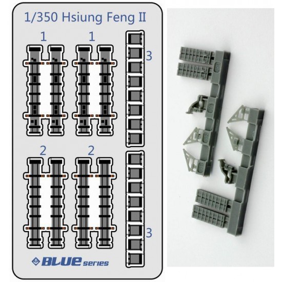 1/350 ROC Navy's Hsiung Feng II Missile Launcher (4 groups x 2pcs)