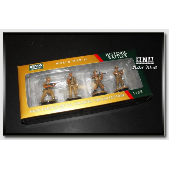 1/35 "TUNISI" German Parachutists British Infantry (Metal Figures)