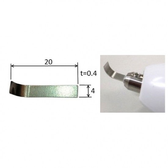 4mm L-Shaped Curving Blade for Ultrasonic Cutter ZO-91/ZO-41/ZO-40
