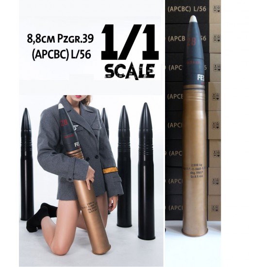 1/1 Tiger I 8.8cm Pzgr.39 (APCBC) L/56 Full Kit