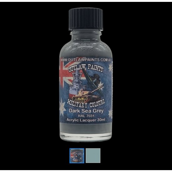 Australian Military Colour - #Dark Sea Grey RAL7031 (30ml, acrylic lacquer)