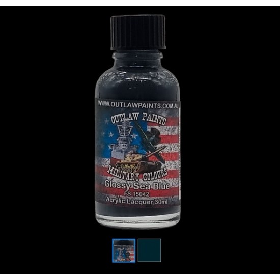 US Military Colour - #Glossy Sea Blue (30ml, acrylic lacquer)