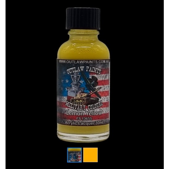 US Military Colour - #Lemon Yellow OP36 FS13655 (30ml, acrylic lacquer)