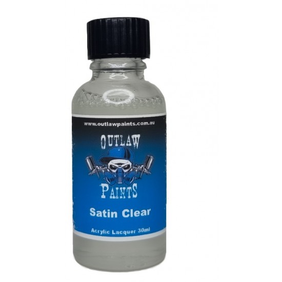 Clear Coat - Acrylic Lacquer Satin (30ml)