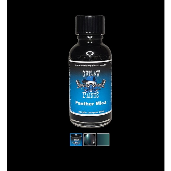 Acrylic Lacquer Paint - Metallic Colour Panther Mica (30ml)