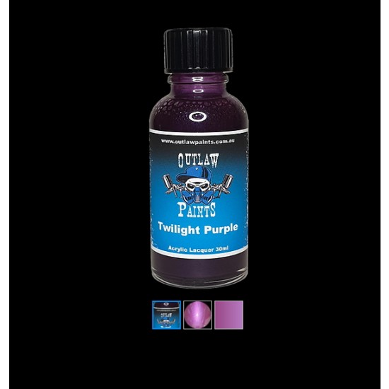 Acrylic Lacquer Paint - Metallic Colour Twilight Purple (30ml)