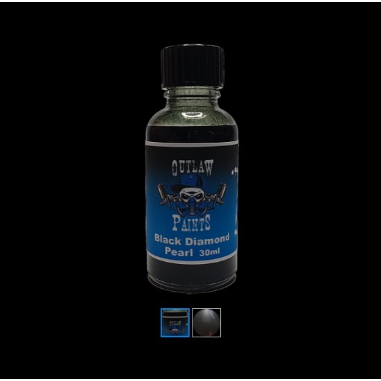 Acrylic Lacquer Paint - Pearls & Effects Colour Black Diamond Pearl (30ml)