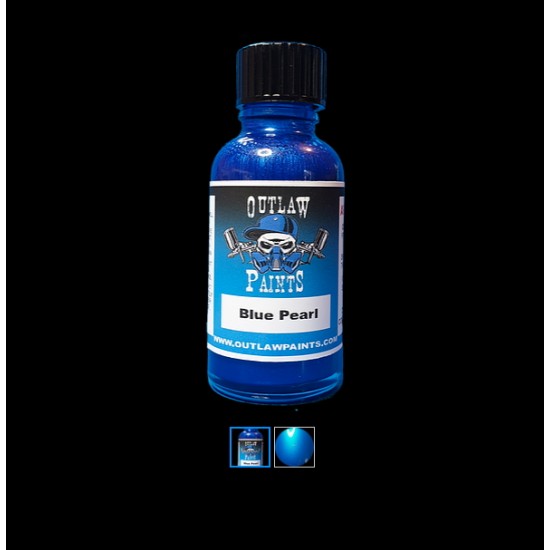 Acrylic Lacquer Paint - Pearls & Effects Colour Blue Pearl (30ml)