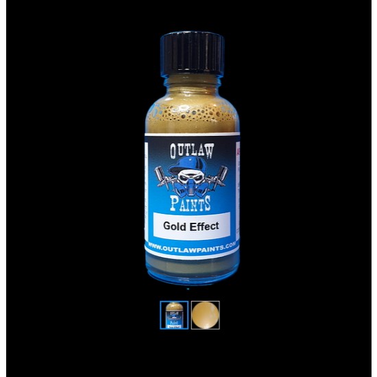 Acrylic Lacquer Paint - Pearls & Effects Colour Gold Effect (30ml)